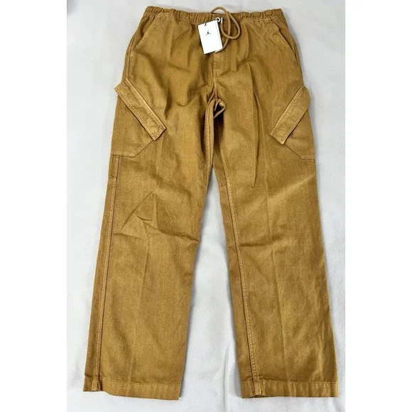 Nike Jordan Essentials Washed Chicago Pants FN6364-231‎ Brown Men's LARGE NWT